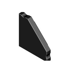 Endi fyrir P03 kverk LED álprófíl svartur vörumynd