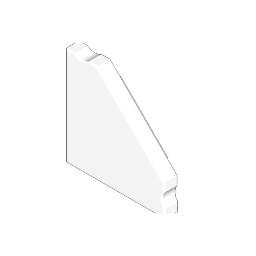 Endi fyrir P03 kverk LED álprófíl hvítur vörumynd - mynd 1 af 1