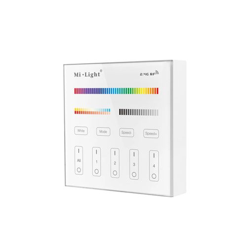 LED borða fjarst. vegg  RGB+CCT 4 svæði 2xAAA hv vörumynd - mynd 1 af 1