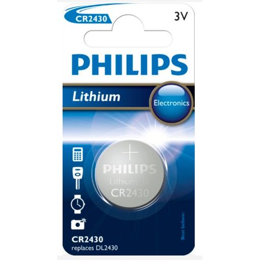 Rafhlaða CR2430 3.0V lithium long life vörumynd - mynd 1 af 1