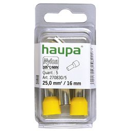 Endahulsa m. ein. 25mm²/16 gul (5 stk) vörumynd