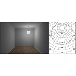 GLOBIA CLASSIC CEIL D400/150 LL 830 GLASS GLOBE vörumynd