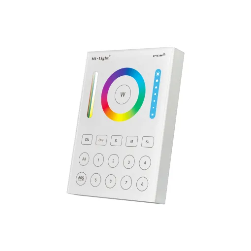 LED borða fjarst. vegg  RGB+CCT 8 svæði 2xAAA hv vörumynd - mynd 1 af 1