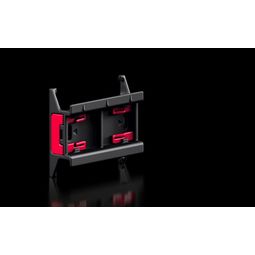 DIN skinna 10 mm, á 54 mm sökkul,m. fest 8 stk. vörumynd