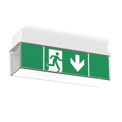 Út/Exit neyðarljós IP67 án rafhlöðu vörumynd - mynd 1 af 1