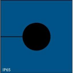 KT-BL 16, þétting 16-17mmØ, IP65 Blá 41,5x42mm vörumynd