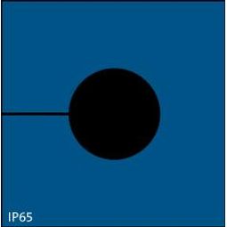 KT-BL 17, þétting 17-18mmØ, IP65 Blá 41,5x42mm vörumynd