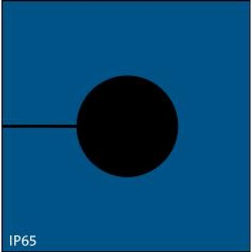 KT-BL 17, þétting 17-18mmØ, IP65 Blá 41,5x42mm vörumynd - mynd 1 af 1
