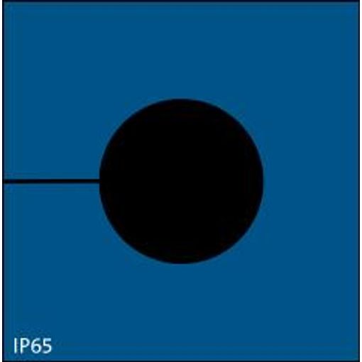 KT-BL 19, þétting 19-20mmØ, IP65 Blá 41,5x42mm vörumynd - mynd 1 af 1