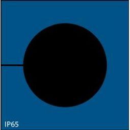 KT-BL 27, þétting 27-28mmØ, IP65 Blá 41,5x42mm vörumynd