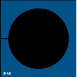 KT-BL 33, þétting 33-34mmØ, IP65 Blá 41,5x42mm vörumynd