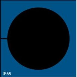 KT-BL 34, þétting 34-35mmØ, IP65 Blá 41,5x42mm vörumynd