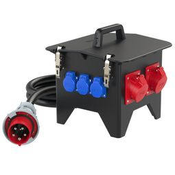 Tenglakassi SPITZ 32/5 2x16/5 3x Schuko RCD-MCB  vörumynd