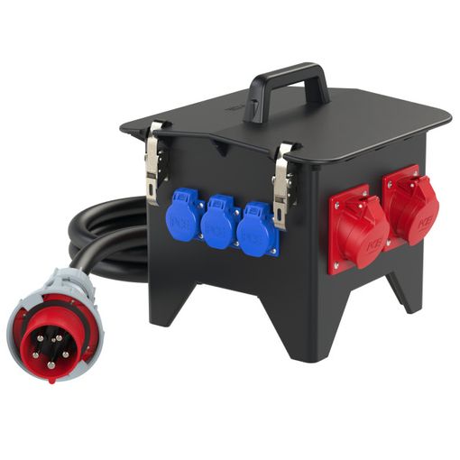 Tenglakassi SPITZ 32/5 2x16/5 3x Schuko RCD-MCB  vörumynd - mynd 1 af 2