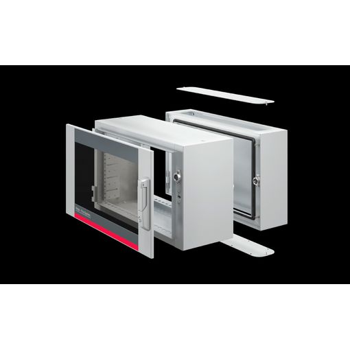 Veggskápur AX 19" 3 hl. 600 x 1012 x 373mm, 9 HE  vörumynd - mynd 1 af 4