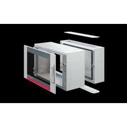 Veggskápur AX 19" 3 hl. 600 x 1012 x 473mm, 9 HE  vörumynd