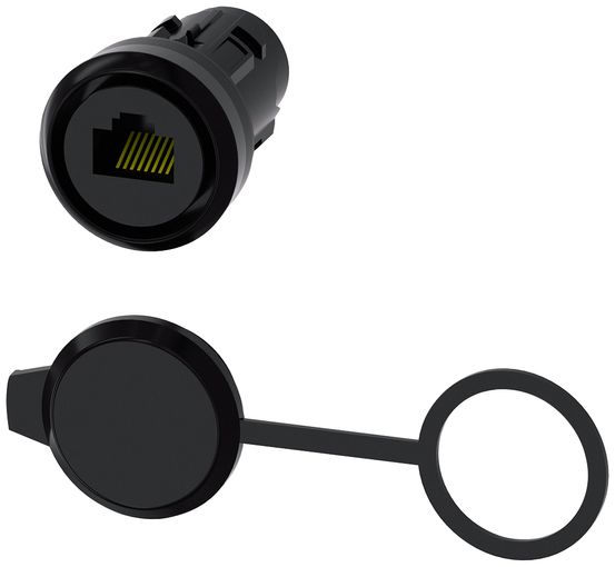 RJ45 gegnumtak 22 mm vörumynd - mynd 1 af 2