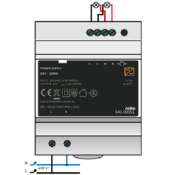 Spennugjafi 24Vdc 100W fyrir Niko Home Control  vörumynd